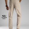 Beige boyfriend denim